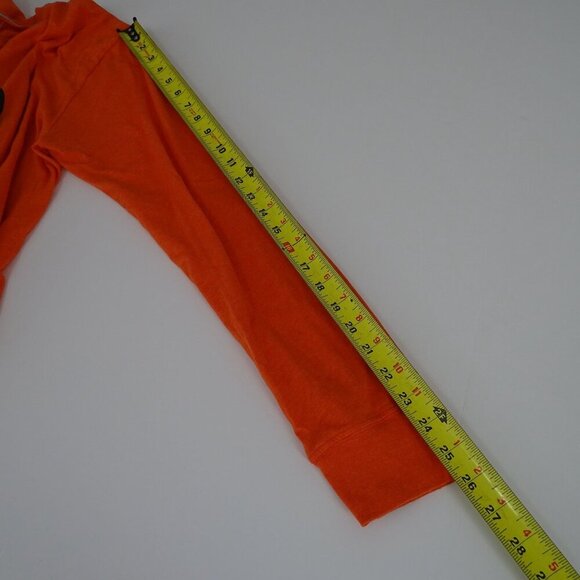 The North Face Long Sleeve TShirt Men Size M Orange Classic Fit Cotton Blend - Picture 8 of 9